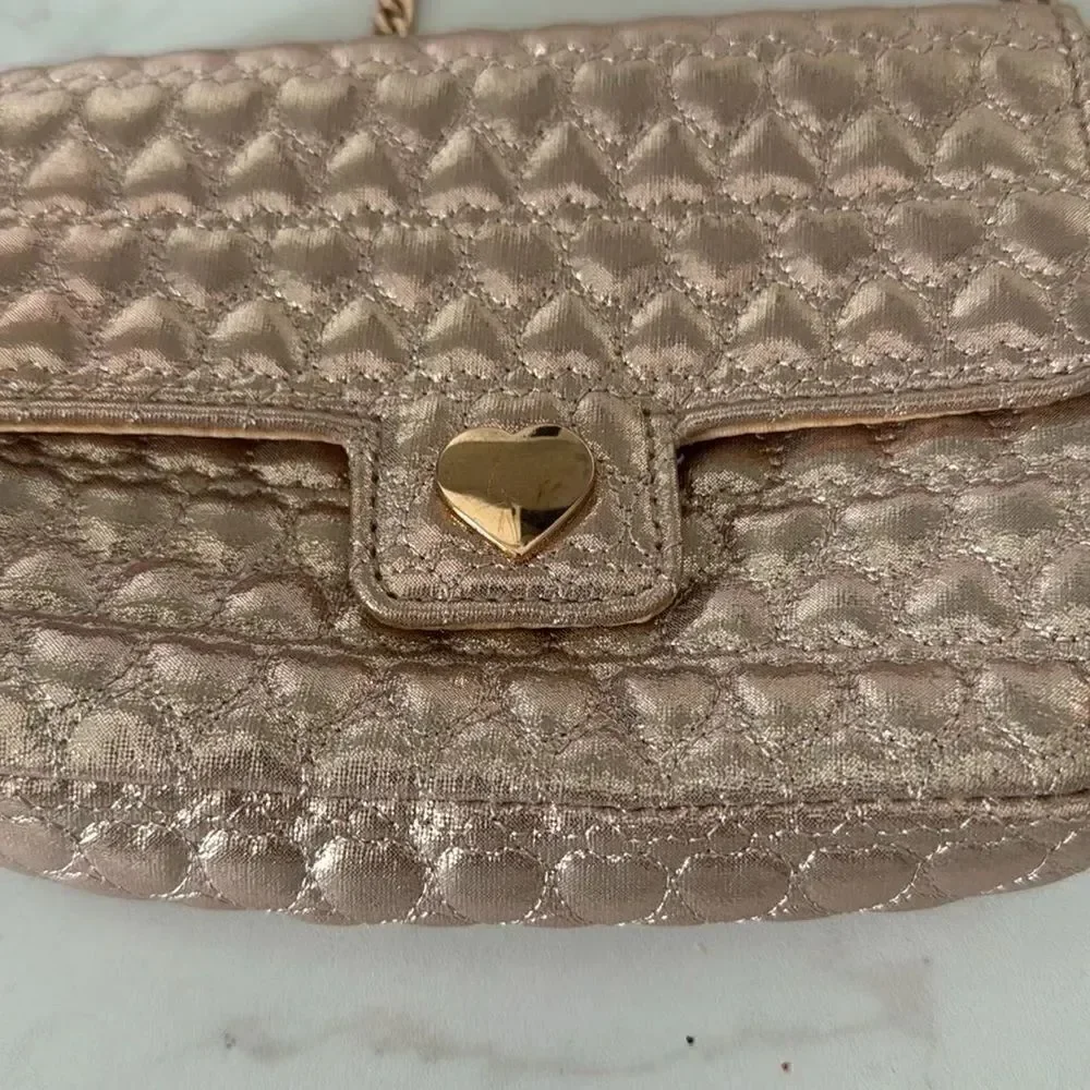 Children’s place Girl's Gold Quilted Purse bag EUC